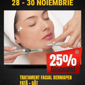 Tratament facial Dermapen față + gât